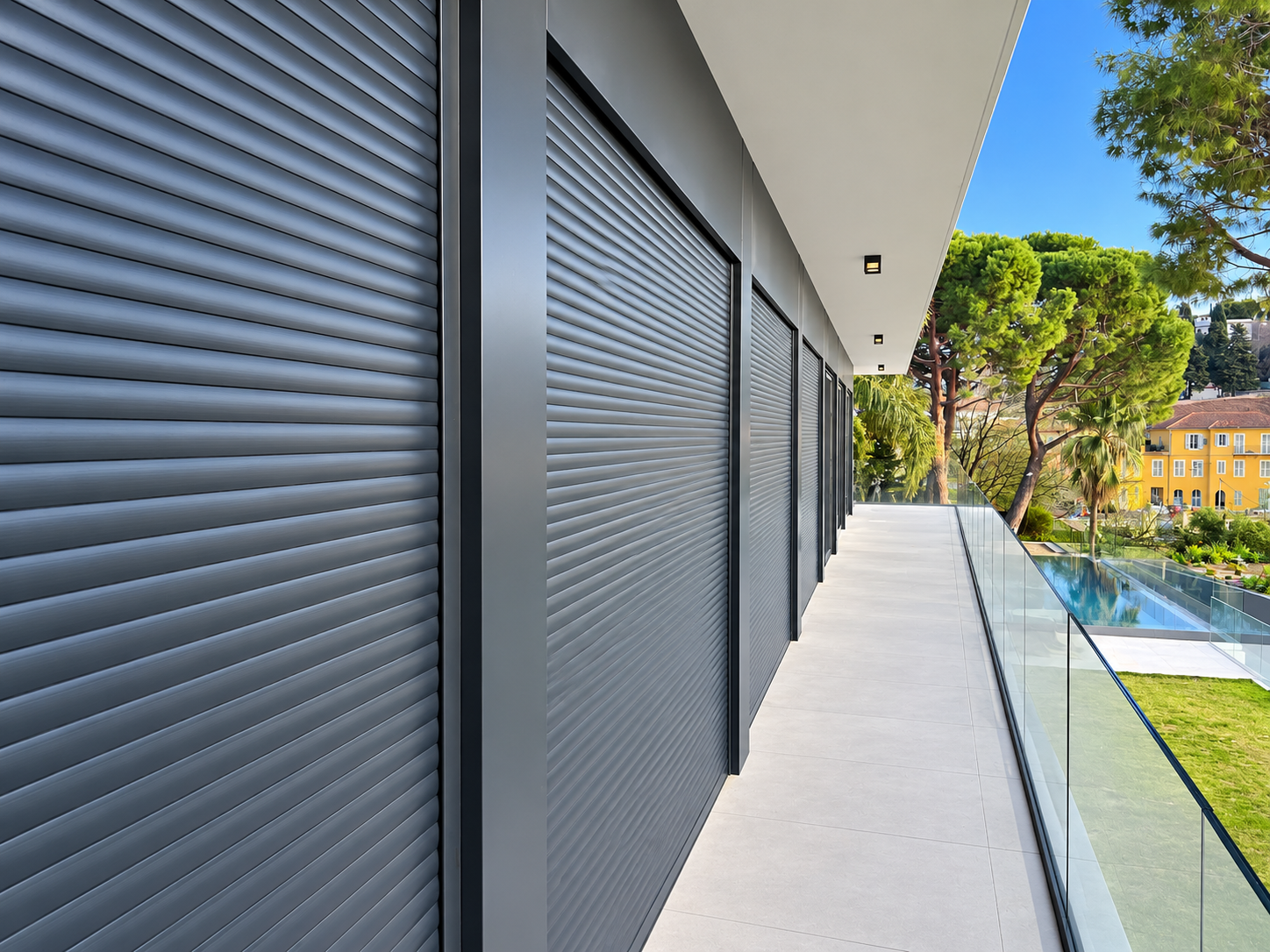 Volet roulant facade et balcon residentiels